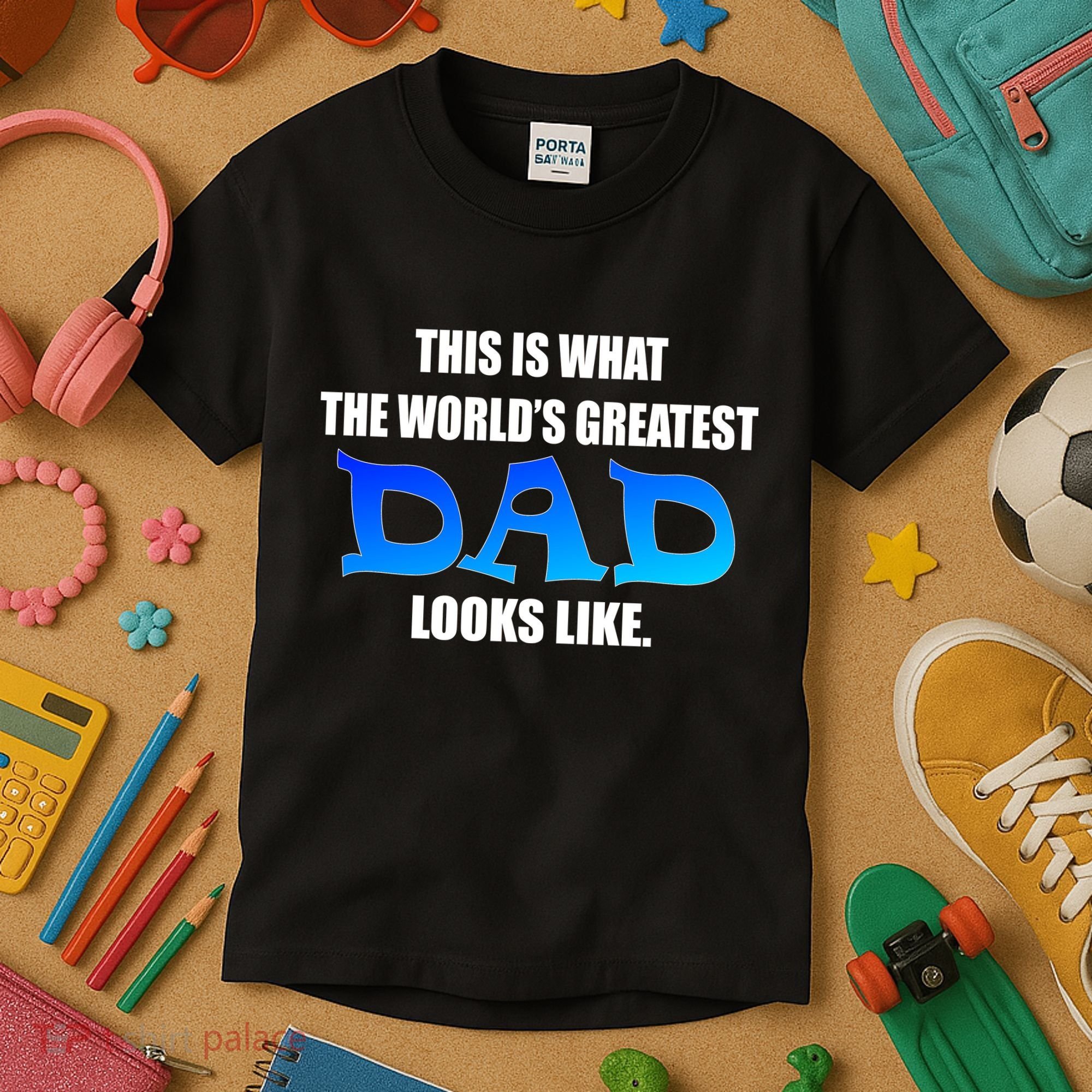 This Is What The World's Greatest Dad Looks Like Kids T-Shirt