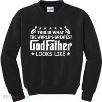 This Is What The World's Greatest GodFather Looks Like Kids Sweatshirt thumb 0