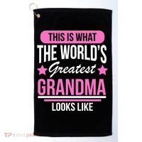 This Is What The Worlds Greatest Grandma Looks Like Golf Towel thumb 0