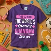 This Is What The Worlds Greatest Grandma Looks Like Kids T-Shirt thumb 3