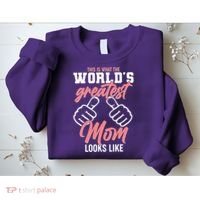 This Is What The World's Greatest Mom Looks Like Sweatshirt thumb 2