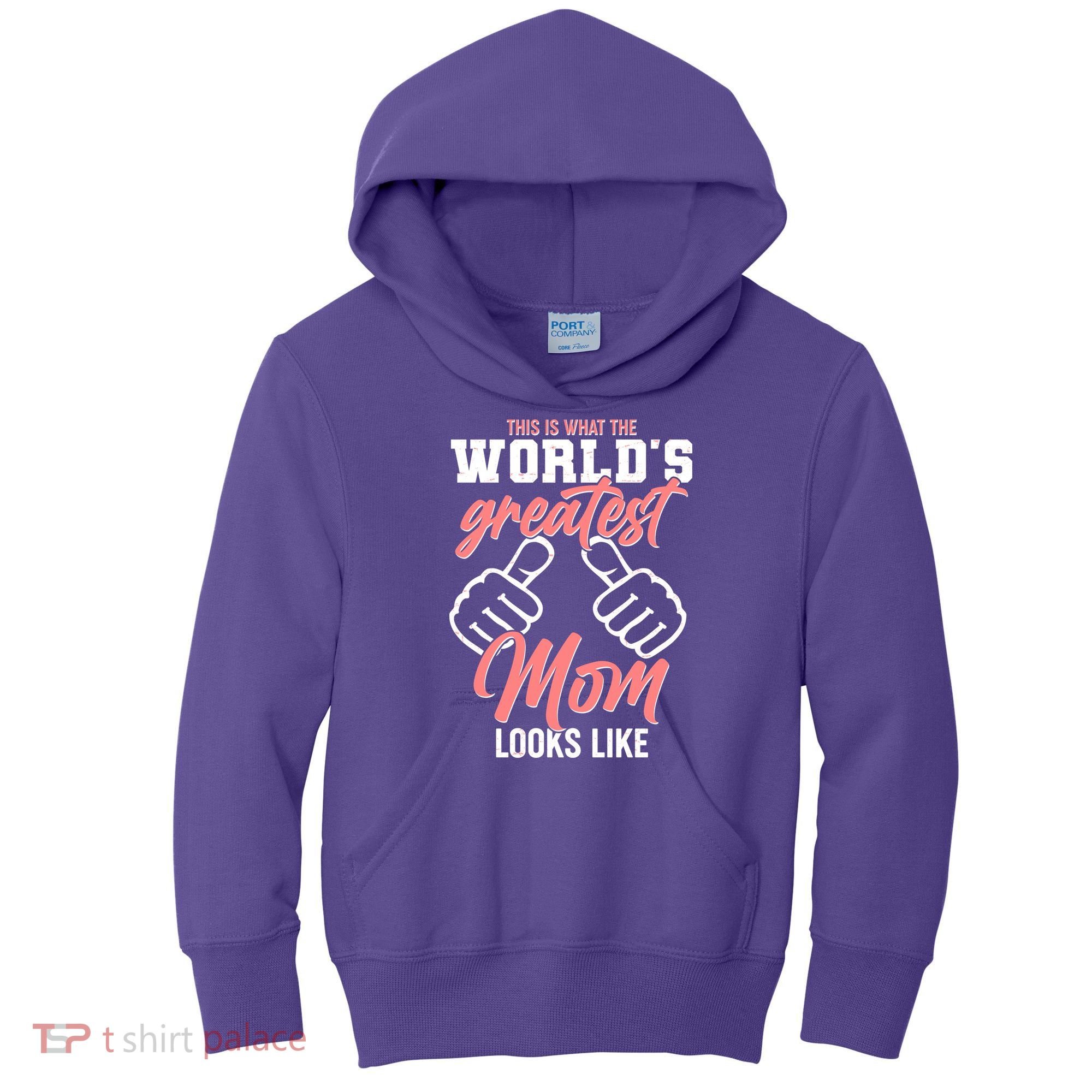 This Is What The World's Greatest Mom Looks Like Kids Hoodie