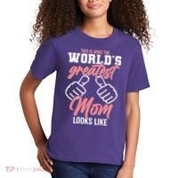 This Is What The World's Greatest Mom Looks Like Kids T-Shirt thumb 2