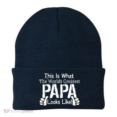 This Is What The World's Greatest Papa Looks Like Beanie