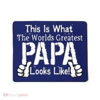 This Is What The World's Greatest Papa Looks Like Mousepad thumb 0
