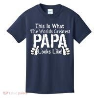 This Is What The World's Greatest Papa Looks Like Kids T-Shirt thumb 0