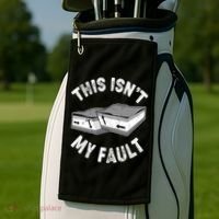This Isn't My Fault Funny Geology Golf Towel thumb 2