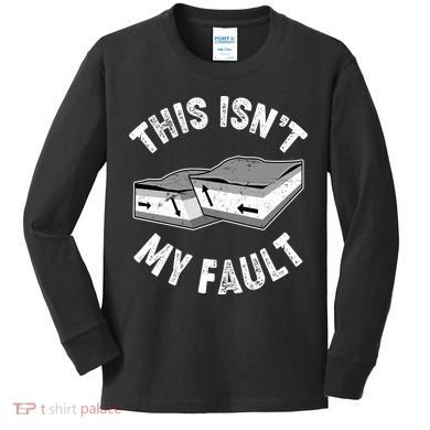 This Isn't My Fault Funny Geology Kids Long Sleeve Shirt