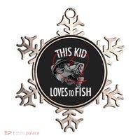 This Kid Loves To Fish Ornament thumb 0