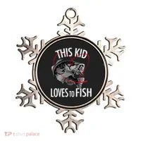 This Kid Loves To Fish Ornament thumb 0