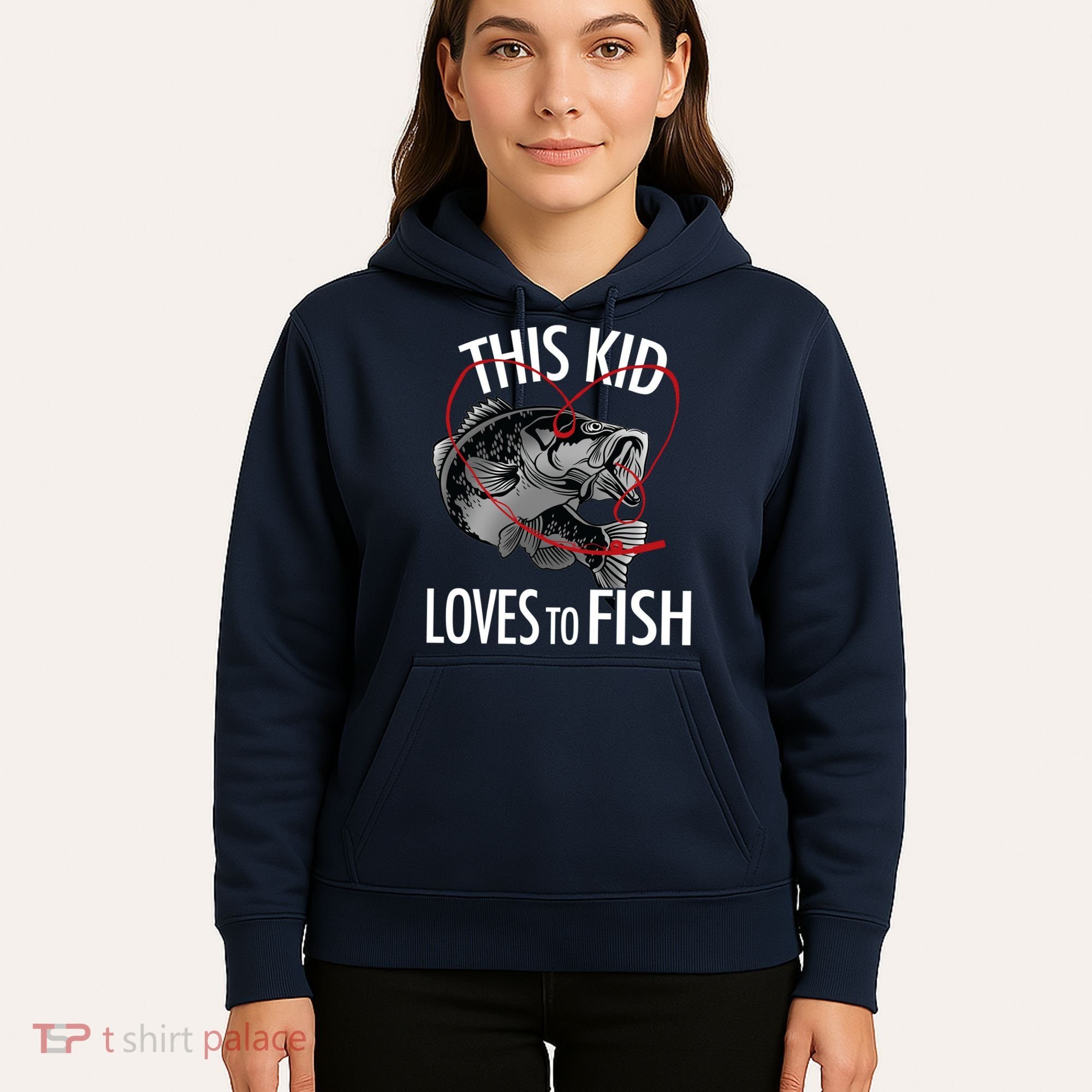 This Kid Loves To Fish Hoodie