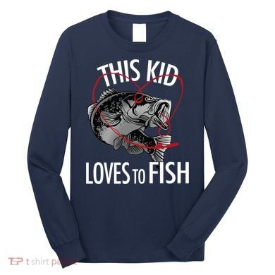 This Kid Loves To Fish Long Sleeve Shirt