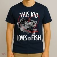 This Kid Loves To Fish T-Shirt thumb 3