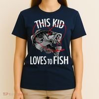 This Kid Loves To Fish T-Shirt thumb 4