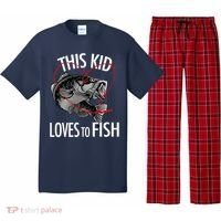 This Kid Loves To Fish Pajama Set thumb 0