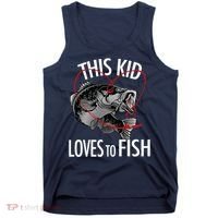 This Kid Loves To Fish Tank Top thumb 0