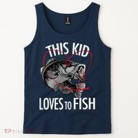This Kid Loves To Fish Tank Top thumb 2