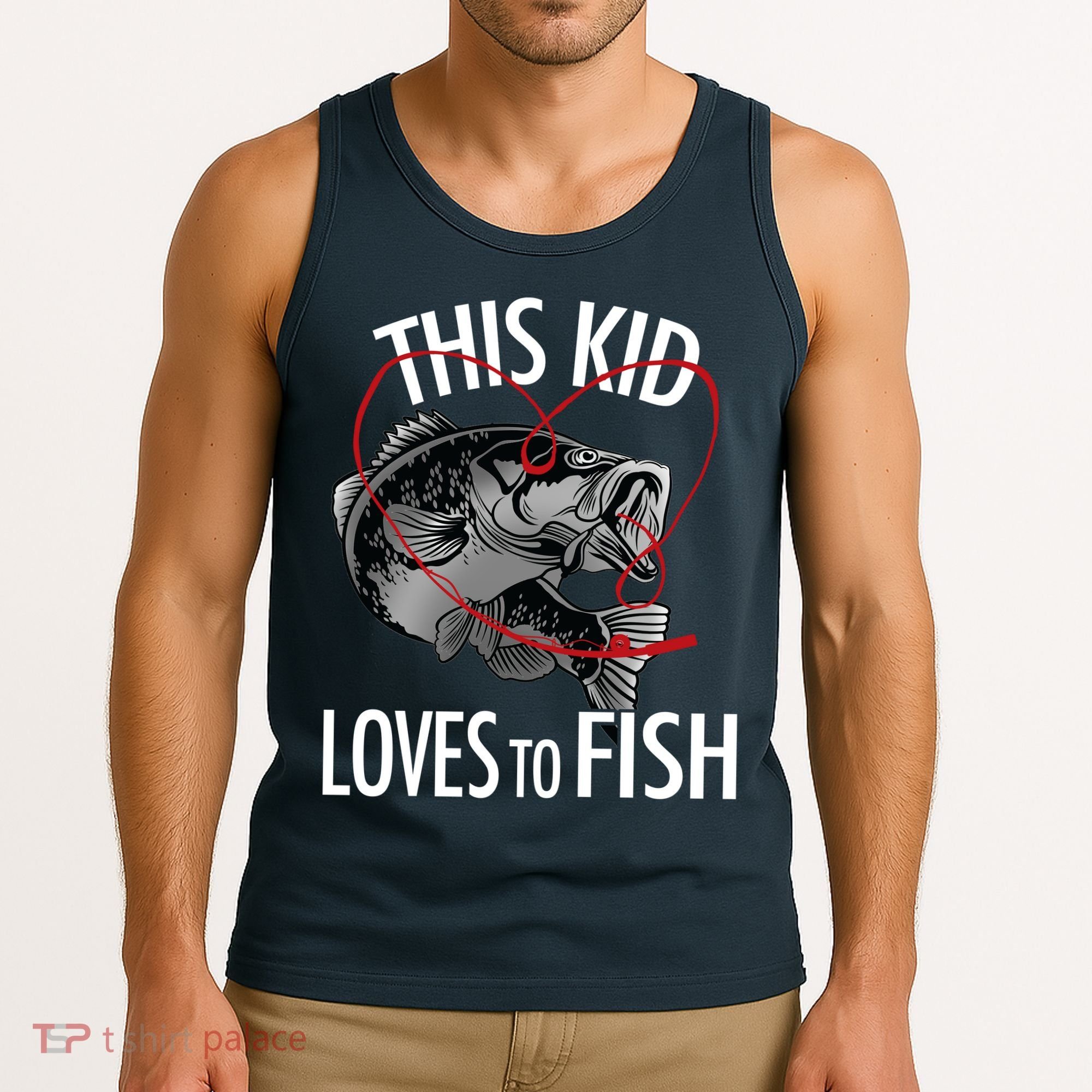 This Kid Loves To Fish Tank Top