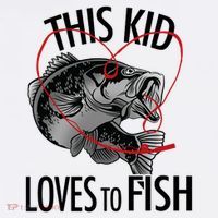 This Kid Loves To Fish Garment-Dyed Sweatshirt thumb 2