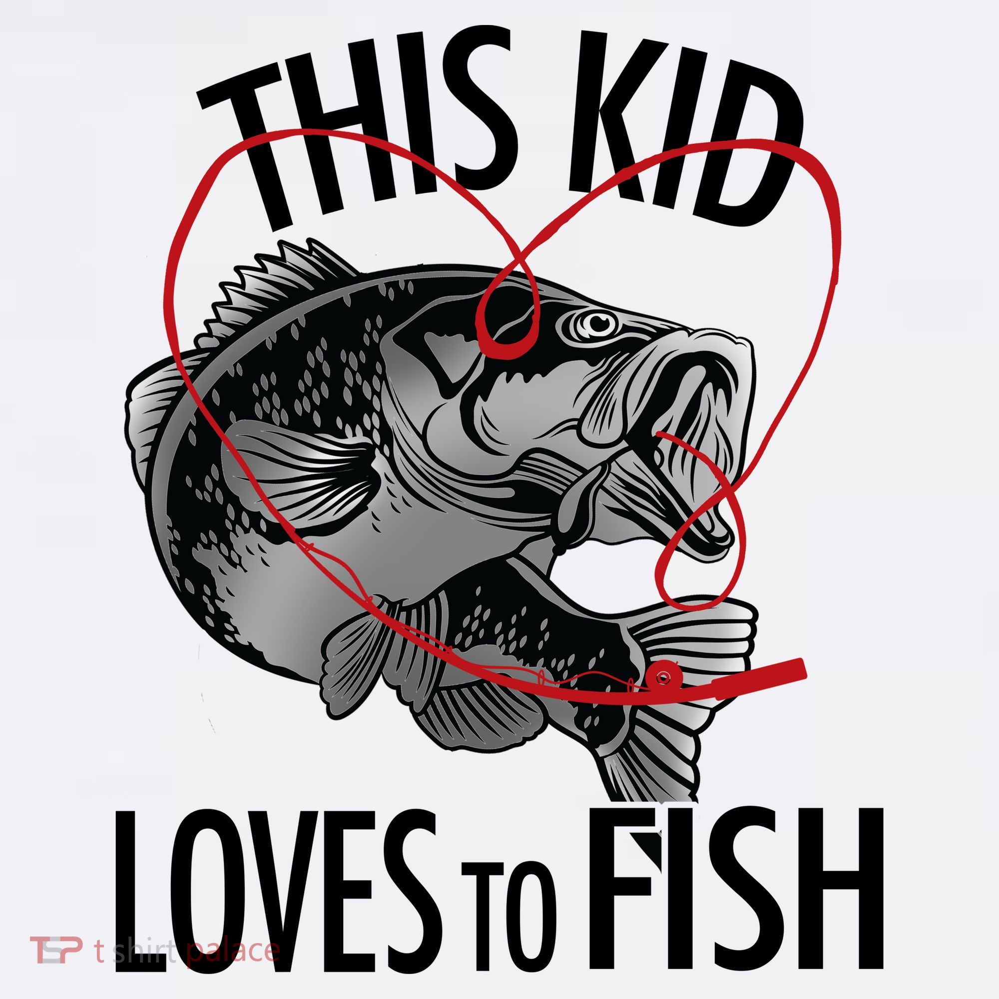 This Kid Loves To Fish Garment-Dyed Sweatshirt