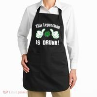 This Leprechaun Is Drunk Apron thumb 2