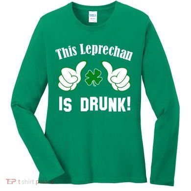 This Leprechaun Is Drunk Women's Long Sleeve Shirt