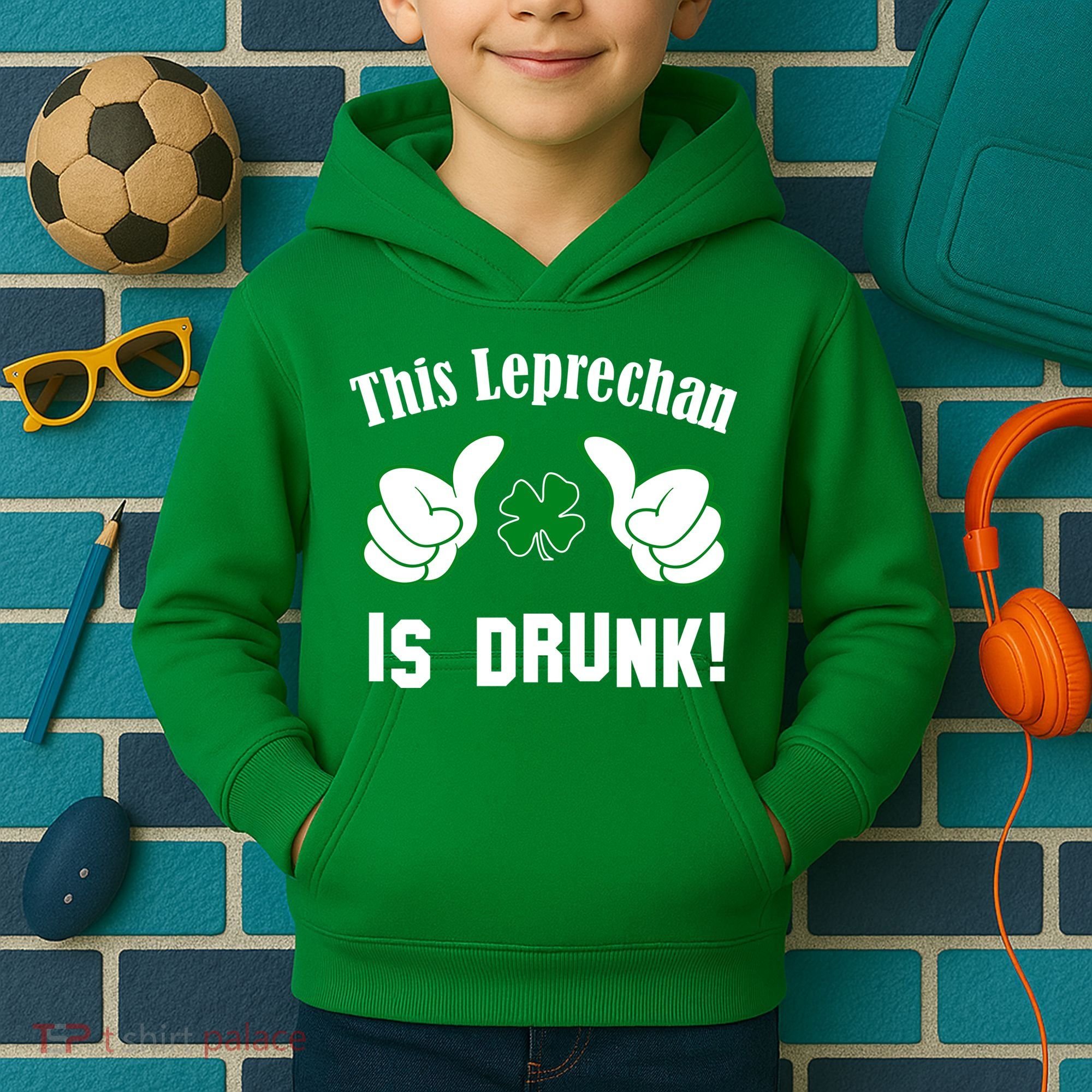 This Leprechaun Is Drunk Kids Hoodie