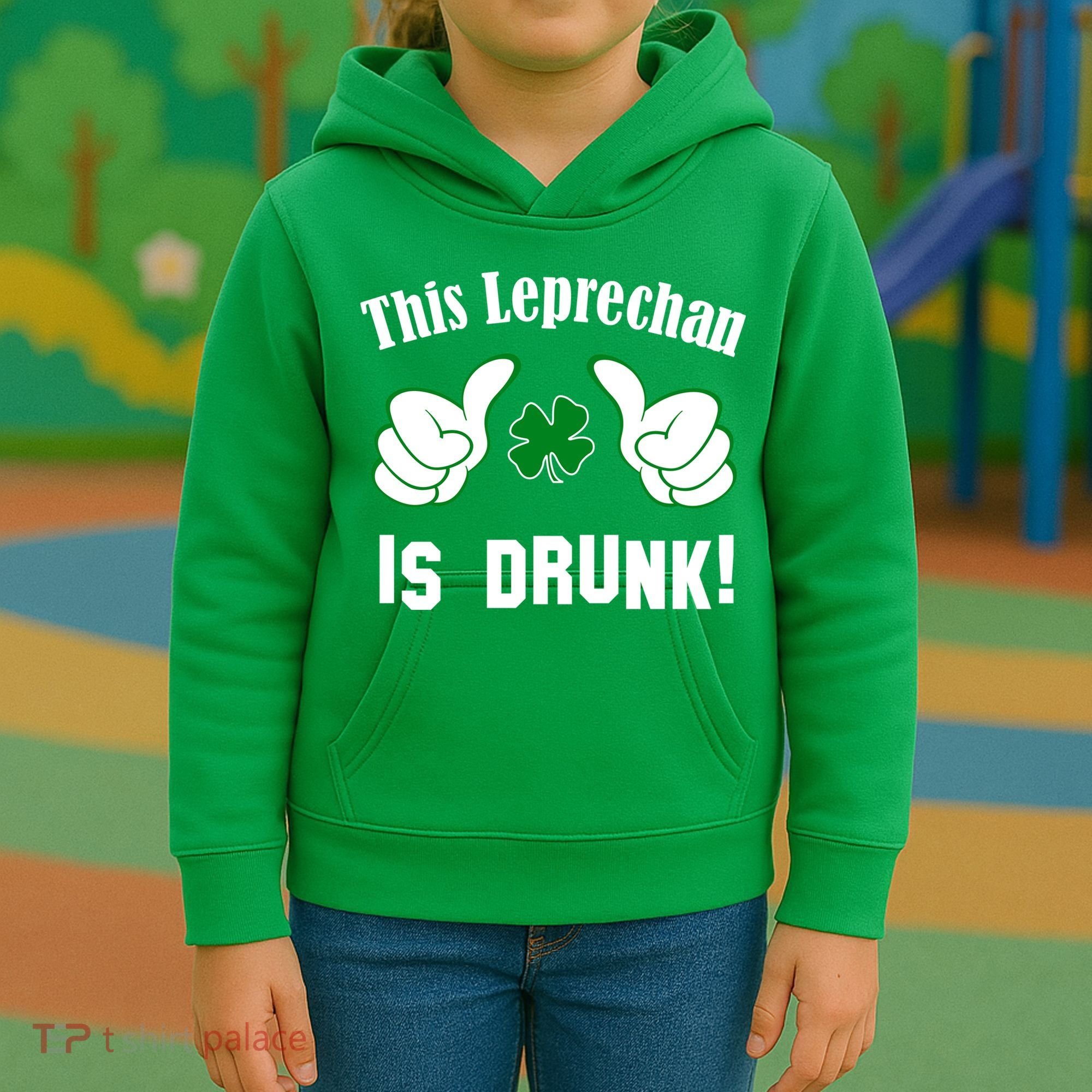 This Leprechaun Is Drunk Kids Hoodie