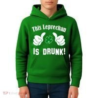 This Leprechaun Is Drunk Kids Hoodie thumb 4