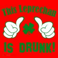 This Leprechaun Is Drunk Santa Hat thumb 1
