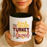 This Little Turkey Is So Loved Coffee Mug thumb 3