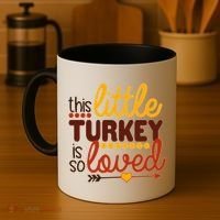 This Little Turkey Is So Loved Coffee Mug thumb 4
