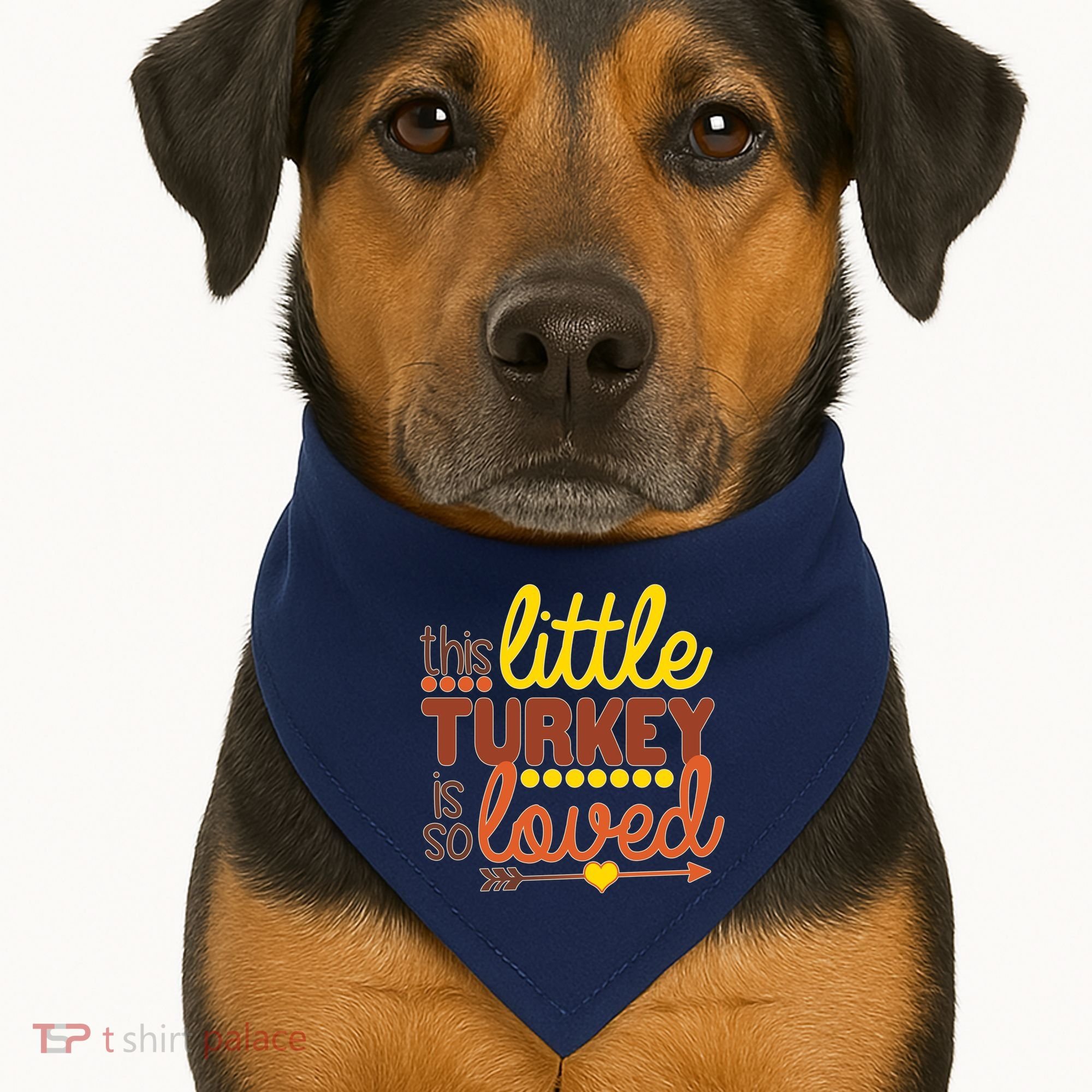 This Little Turkey Is So Loved USA-Made Doggie Bandana