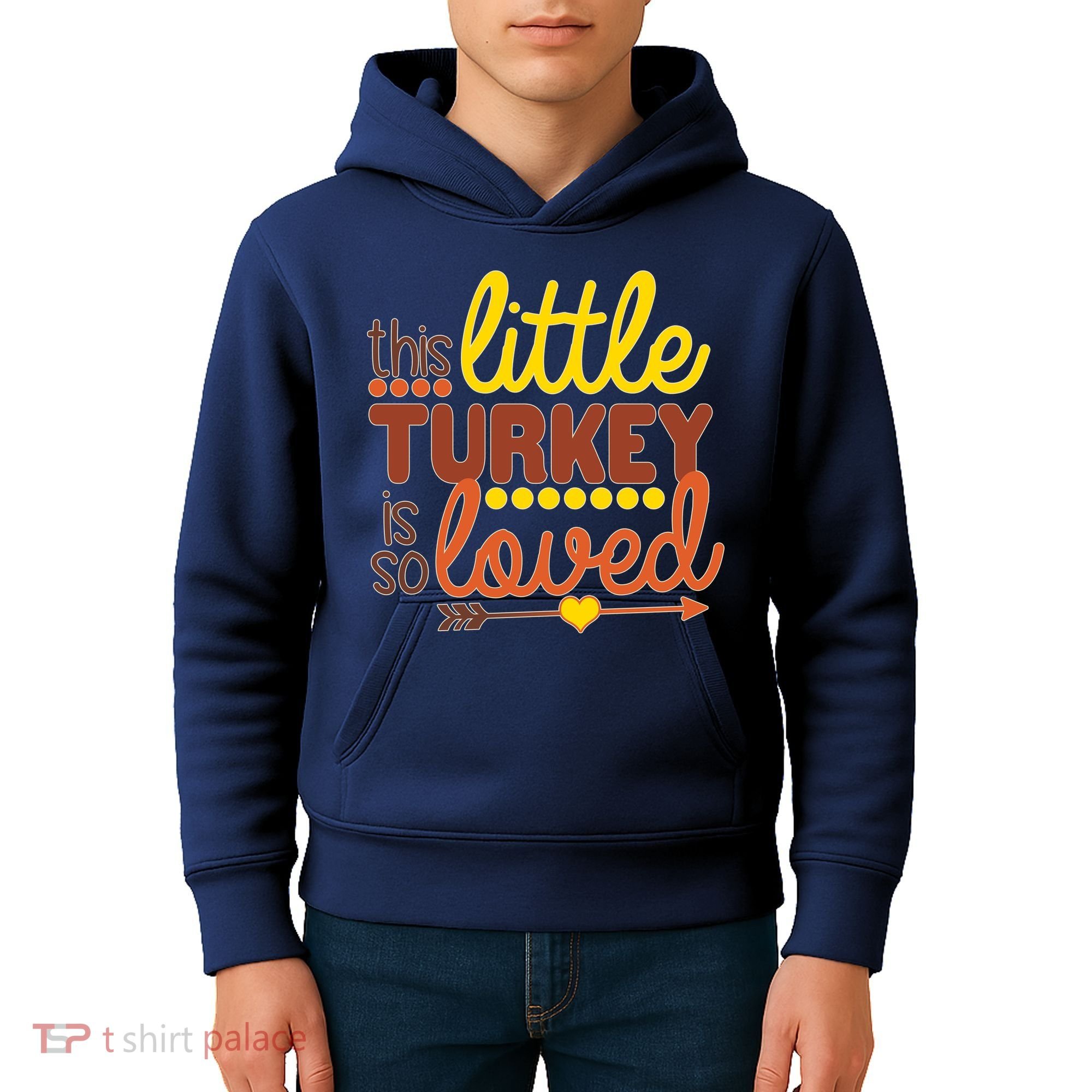This Little Turkey Is So Loved Kids Hoodie