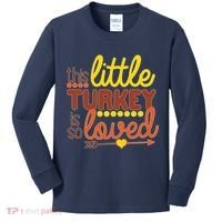 This Little Turkey Is So Loved Kids Long Sleeve Shirt thumb 0