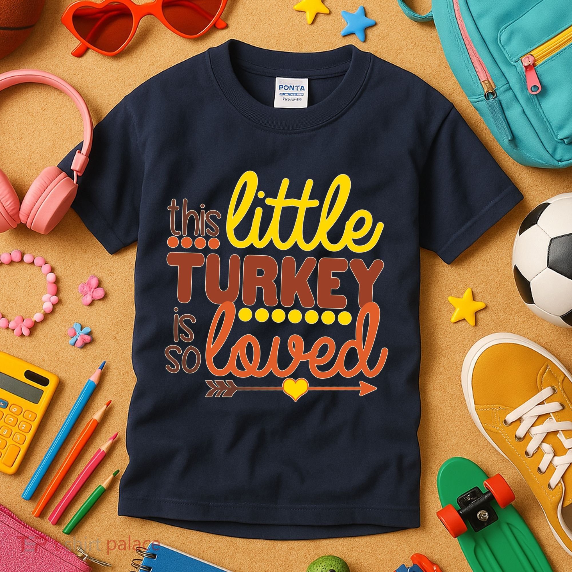 This Little Turkey Is So Loved Kids T-Shirt