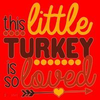 This Little Turkey Is So Loved Santa Hat thumb 1