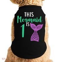 This Mermaid Is 1 Years Old Birthday Doggie Tank thumb 0