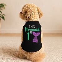 This Mermaid Is 1 Years Old Birthday Doggie Tank thumb 2