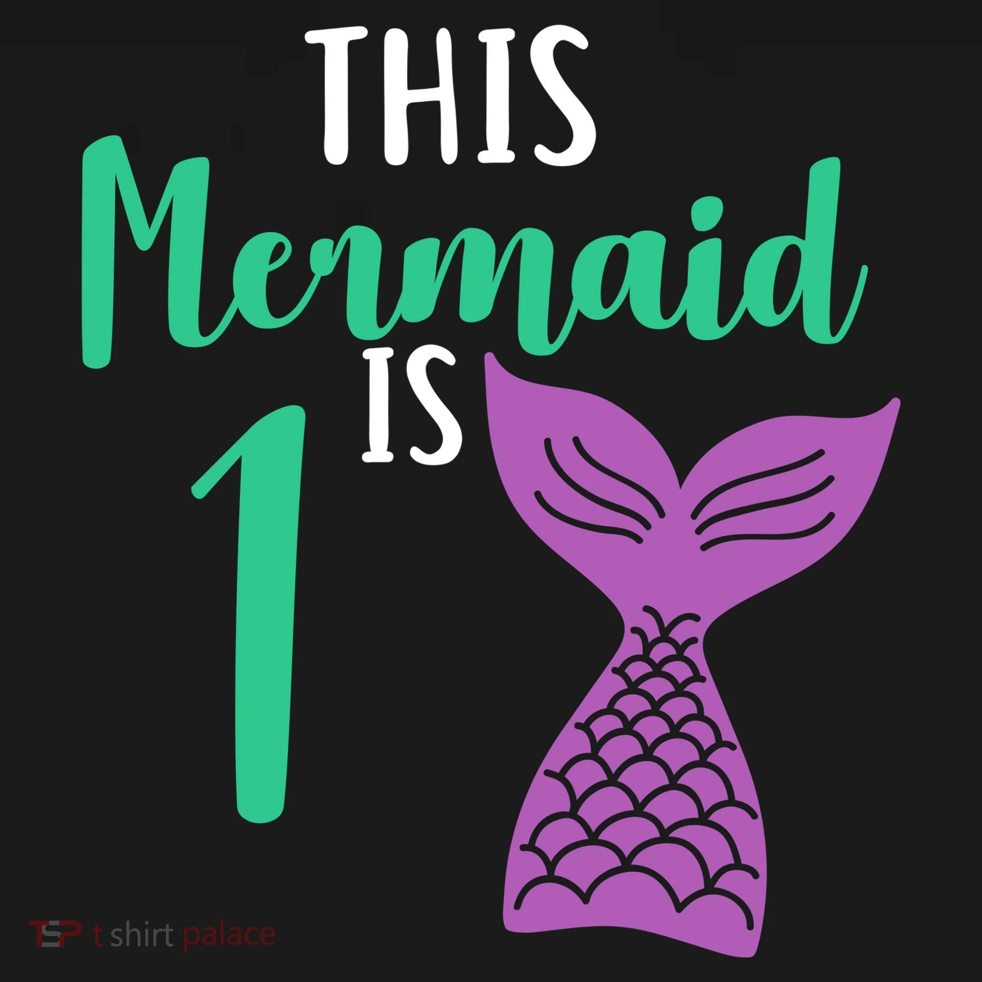 This Mermaid Is 1 Years Old Birthday Women's Hoodie