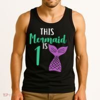 This Mermaid Is 1 Years Old Birthday Tank Top thumb 3