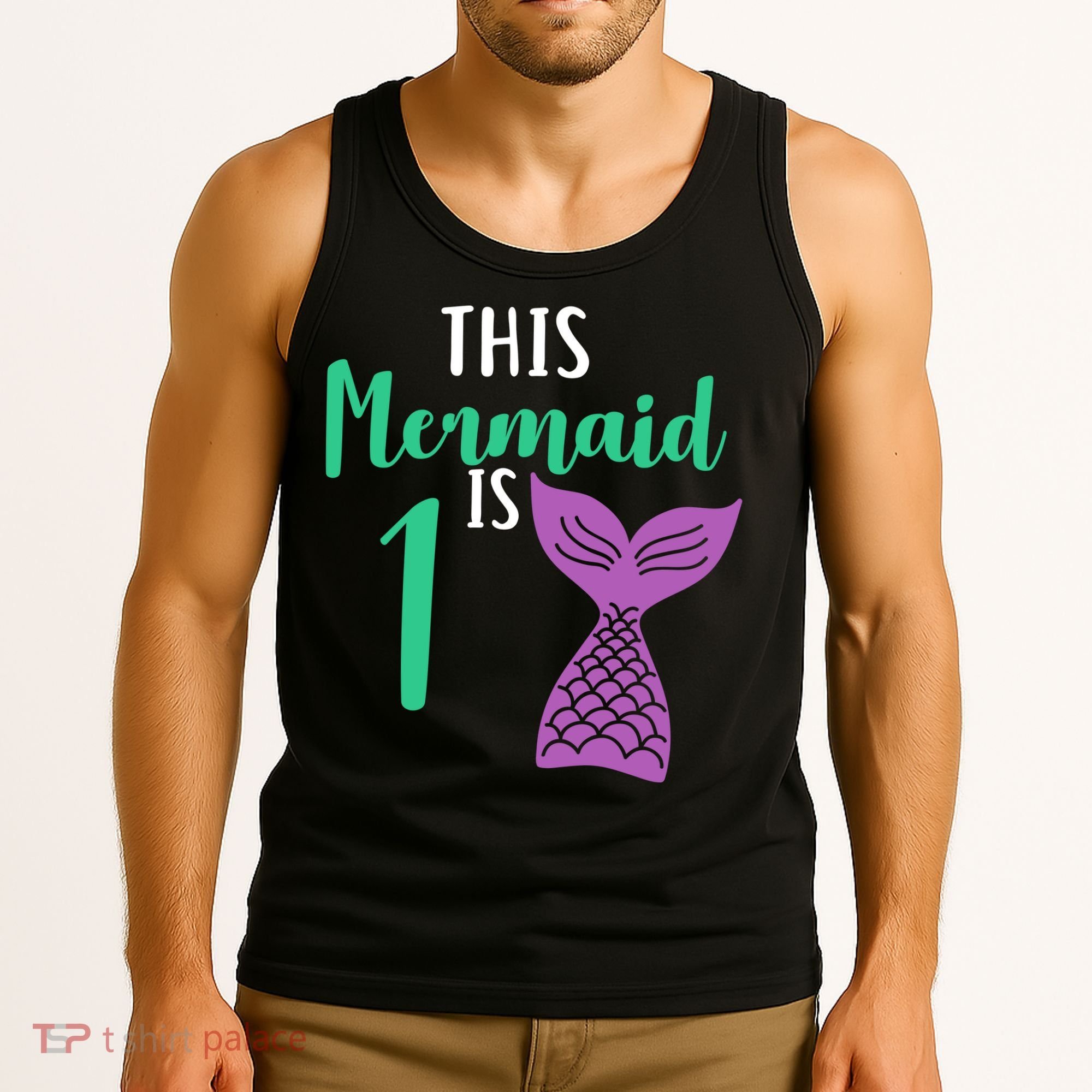 This Mermaid Is 1 Years Old Birthday Tank Top