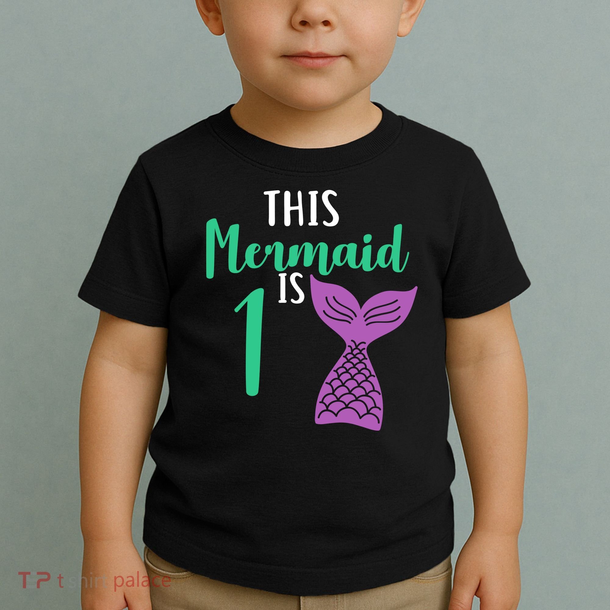 This Mermaid Is 1 Years Old Birthday Toddler T-Shirt