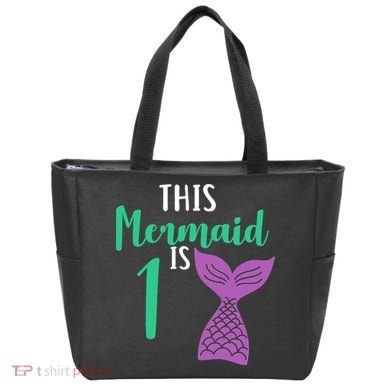 This Mermaid Is 1 Years Old Birthday Tote Bag