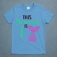 This Mermaid Is 1 Years Old Birthday T-Shirt thumb 4