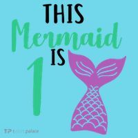 This Mermaid Is 1 Years Old Birthday T-Shirt thumb 6