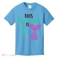 This Mermaid Is 1 Years Old Birthday Kids T-Shirt thumb 0