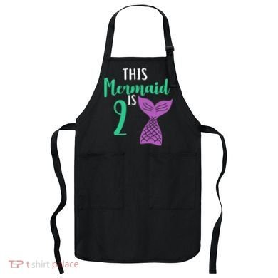 This Mermaid Is 2 Years Old Birthday Apron