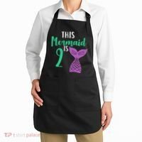 This Mermaid Is 2 Years Old Birthday Apron thumb 2
