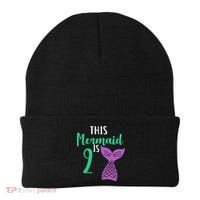 This Mermaid Is 2 Years Old Birthday Beanie thumb 0